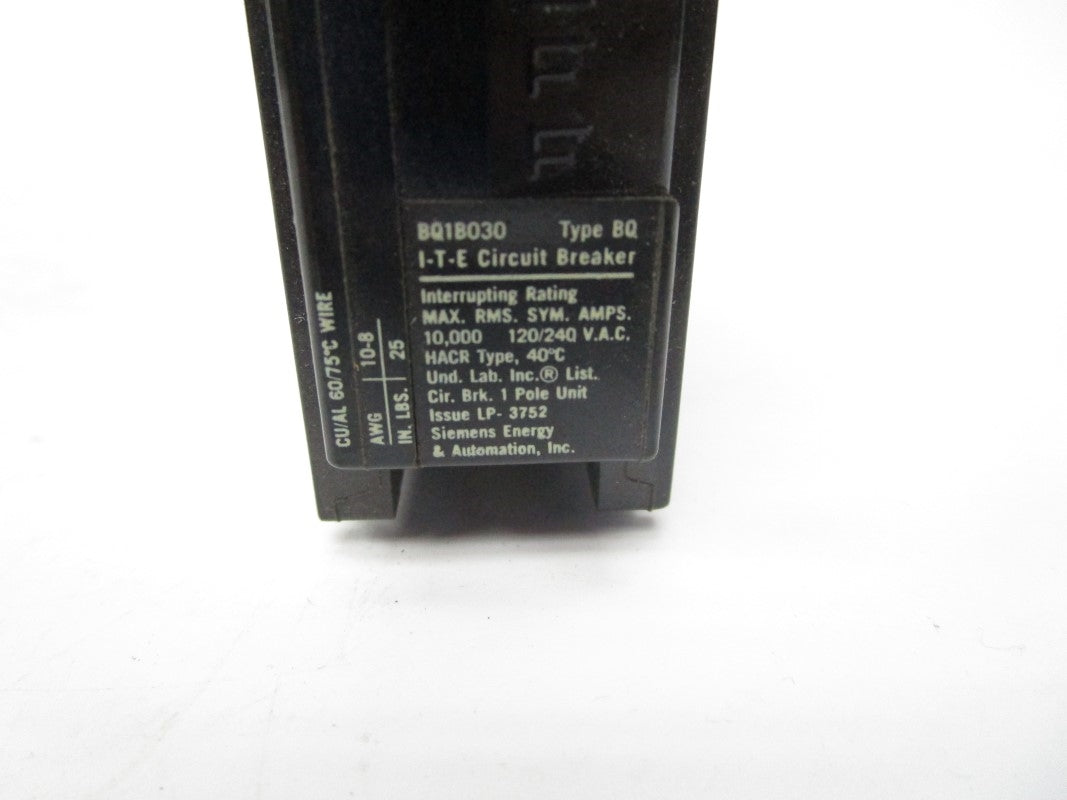 ITE BQ1B030 120/240VAC 30A NSNP