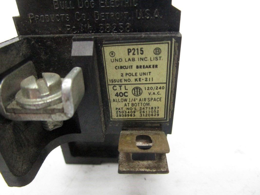 PUSHMATIC P215 120/240VAC 20A UNMP