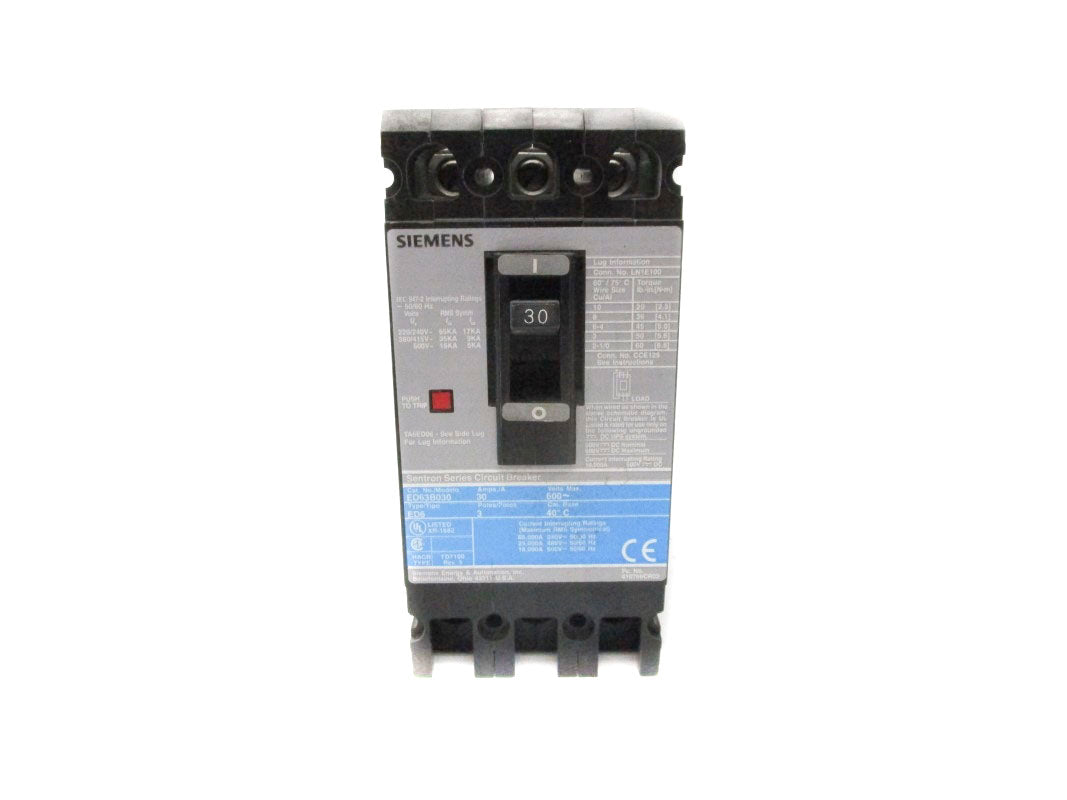 SIEMENS ED63B030 600V 30A NSNP