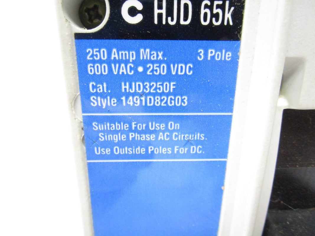 CUTLER HAMMER HJD3200 600VAC 250A NSMP