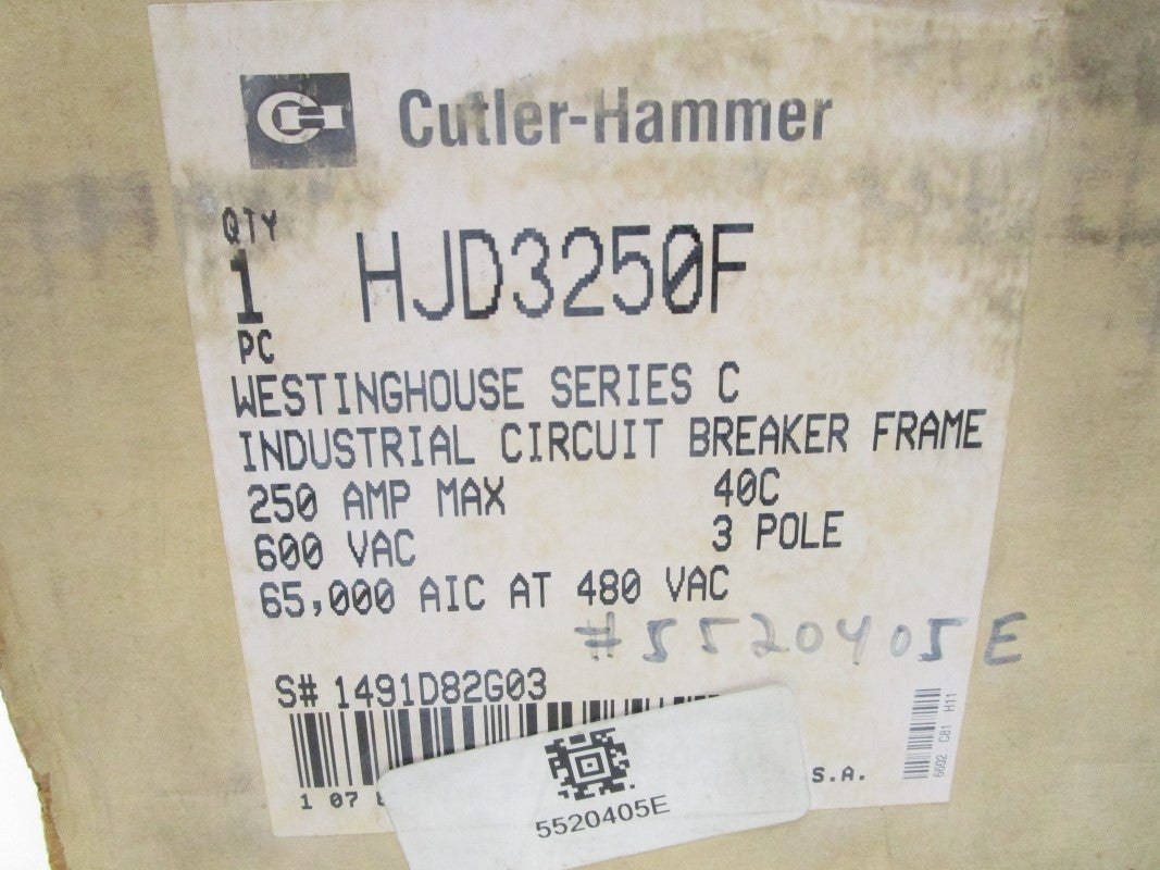 CUTLER HAMMER HJD3200 600VAC 250A NSMP