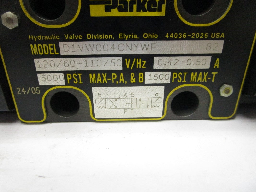 PARKER D1VW004CNYWF 110-120V 0.42-0.50A 5000PSI NSNP