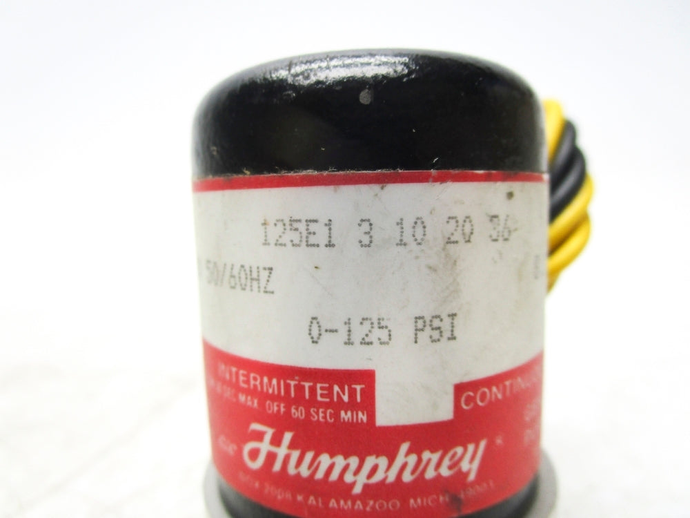 HUMPHREY 125E13102036 0-125PSI NSNP