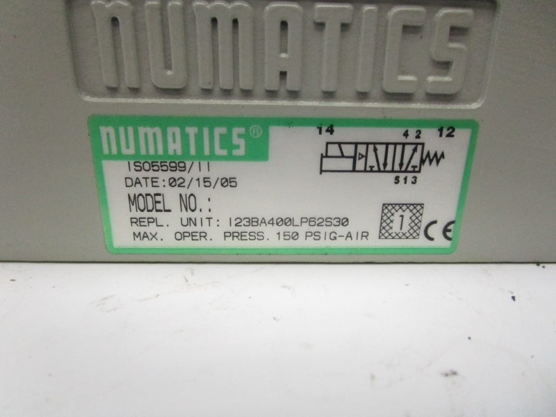 NUMATICS I23BA400LP62S30 120V .06A 150PSI NSNP