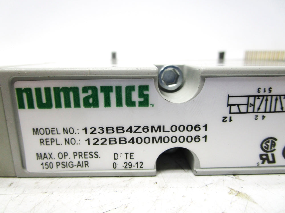 NUEMATICS 123BB4Z6ML00061 150PSIG NSNP
