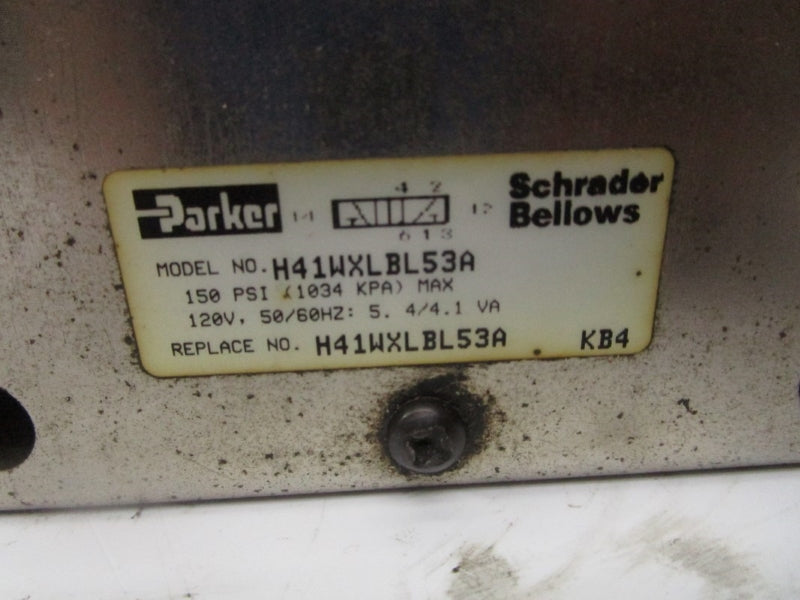 PARKER H41WXLBL53A 120V 150PSI UNMP