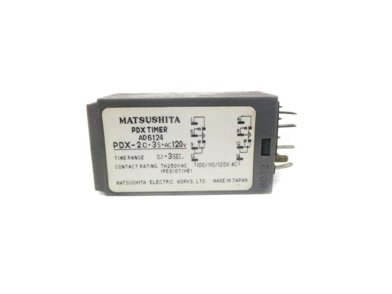 MATSUSHITA PDX-2C-3S-AC120V AD6124 250VAC 7A 0.1-3S UNMP