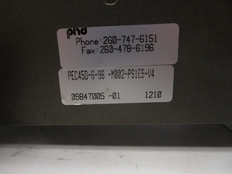 PHD PEC45D-6-96-M002-PS1E9-V4 NSNP
