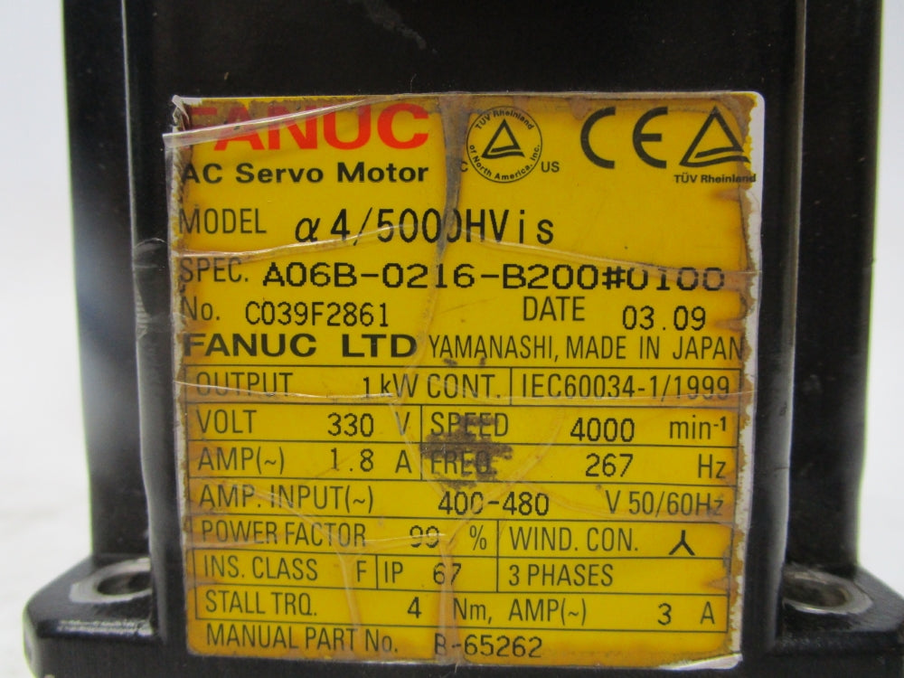 FANUC A06B-0216-B200#0100 UNMP