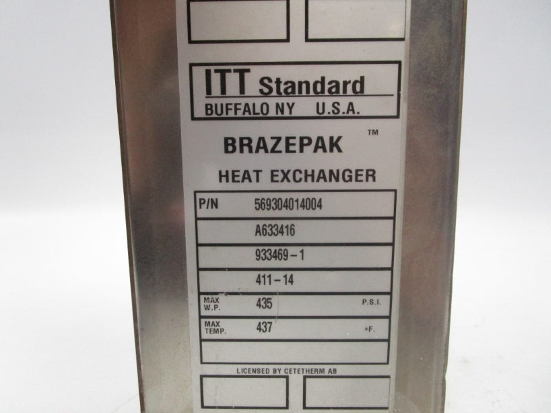ITT 569304014004 435PSI (AS PICTURED) NSNP