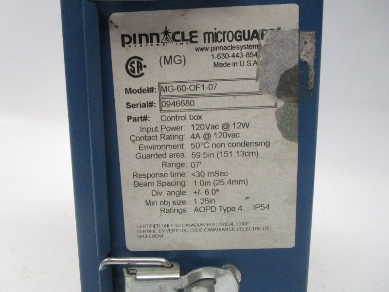 PINNACLE MG-60-OF1-07 120VAC 4A UNMP