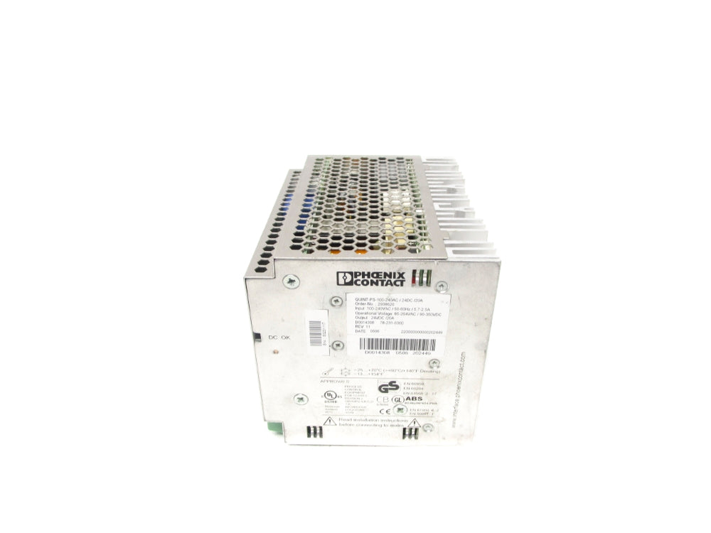 PHOENIX CONTACT QUINT-PS-100-240AC/24DC/20A 2938620 UNMP