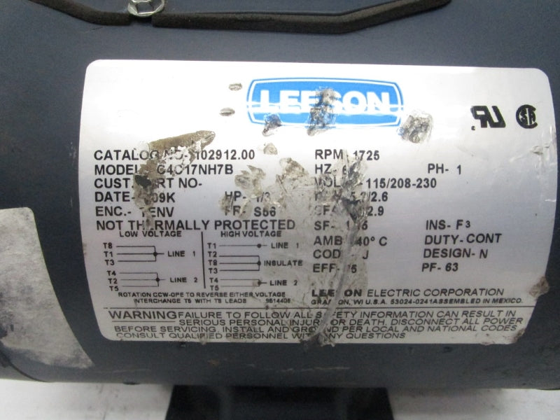 LEESON 102921.00 C4C17NH7B 115/280-230V 5.2A NSNP