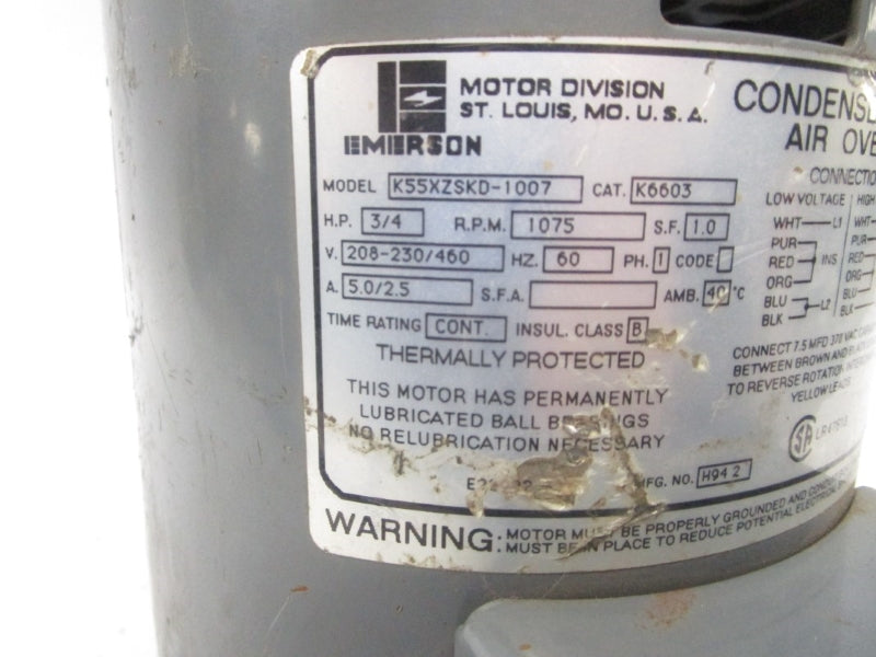 EMERSON K55XZSKD-1007 460V 5.0A UNMP