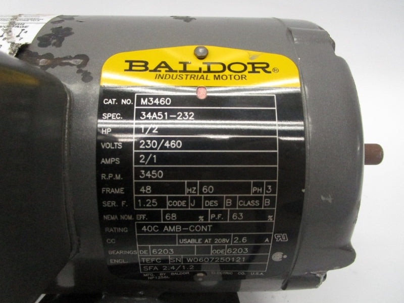 BALDOR M3460 230/460V 2/1A UNMP