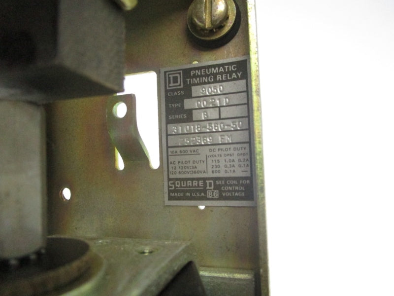 SQUARE D 9050CO21D SER. B 115VDC 1.0A NSNP