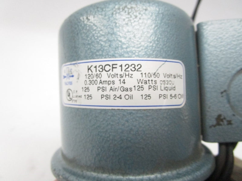 GC VALVES K13CF1232 120V 0.300A 125PSI NSNP