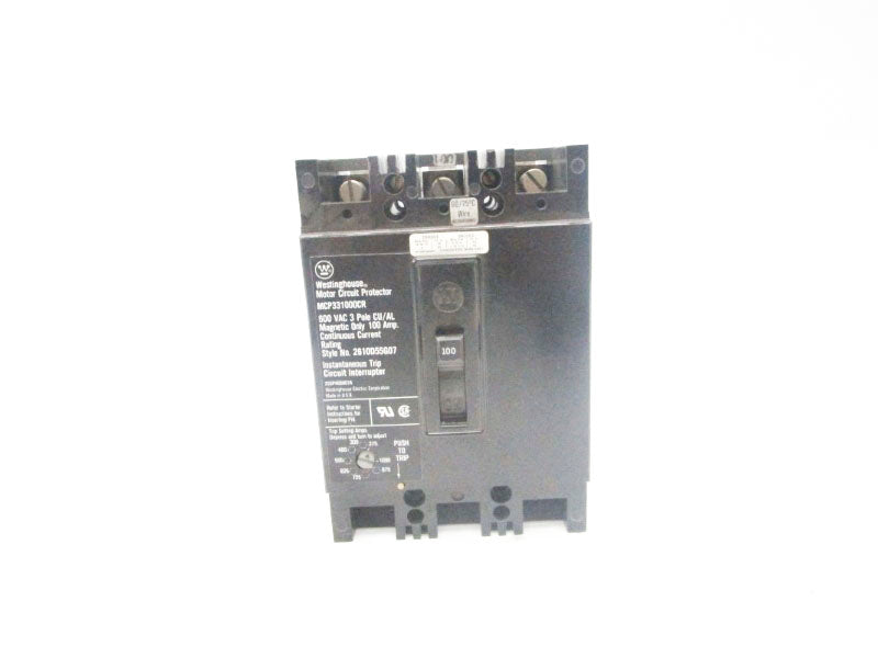 WESTINGHOUSE MCP331000CR 600VAC 100A NSNP