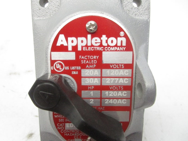 APPLETON EDKF23WQ 277VAC 30A NSMP