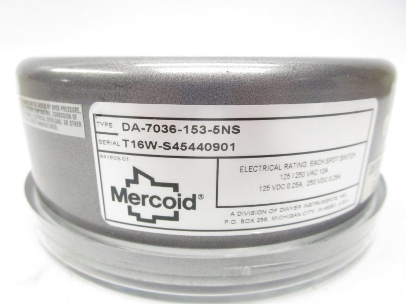 MERCOID DA-7036-153-5NS 125/250VAC 10A NSMP