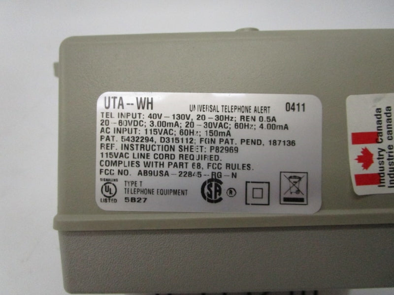 INDUSTRIAL MRO UTA-WH-VPS 115VAC NSMP