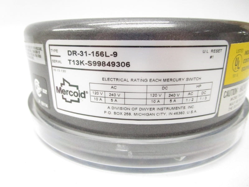 MERCOID DR-31-156L-9 120/240V 10/5A NSMP