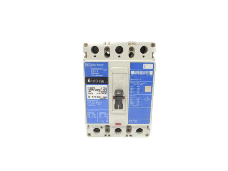 CUTLER HAMMER HFD3030L 6639C98G87 SER. C 600VAC 30A NSNP
