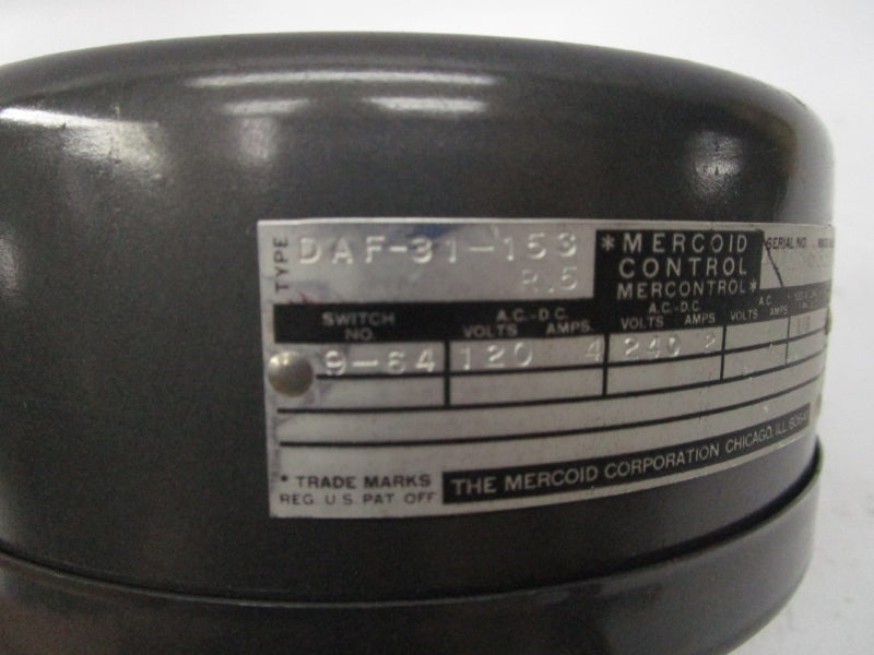 MERCOID DAF-31-153 120/240VAC 4/2A NSNP