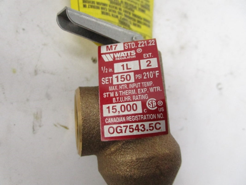 WATTS 1L-2 150PSI 210'F 1/2" NSMP