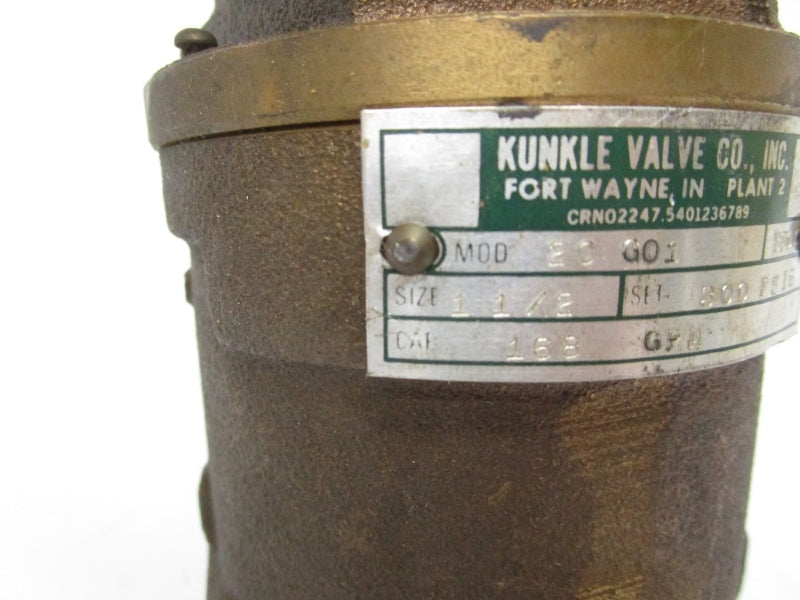 KUNKLE 20G01 300PSI 1-1/2" NSNP