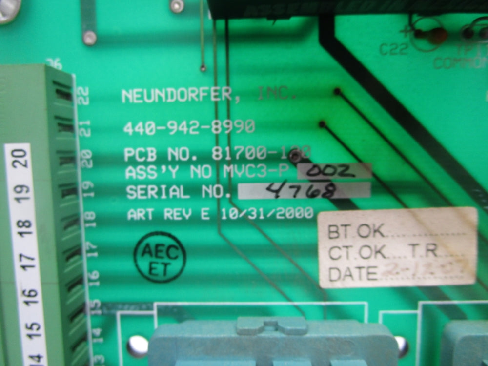 NEUNDORER MVC3-P002 REV. E UNMP
