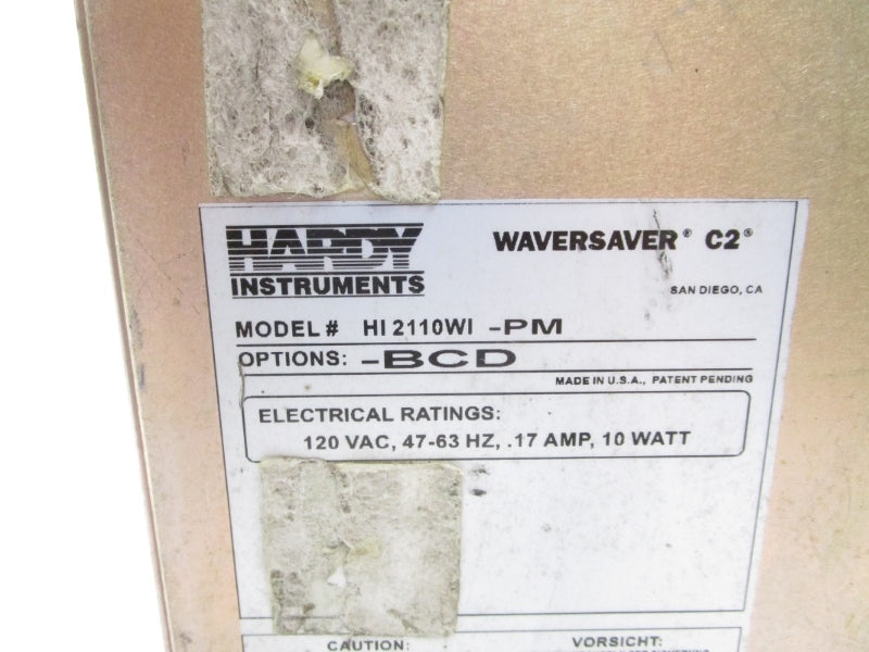 HARDY INSTRUMENTS HI2110WI-PW 120VAC 17A UNMP