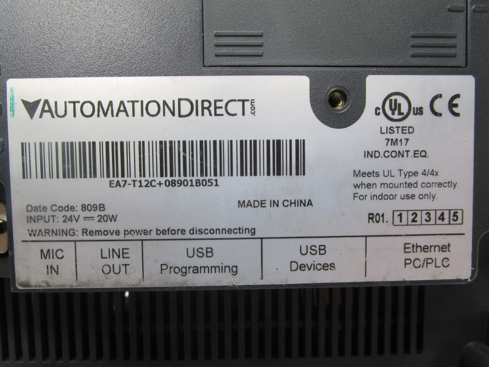 AUTOMATION DIRECT EA7-T12C+08901B051 UNMP