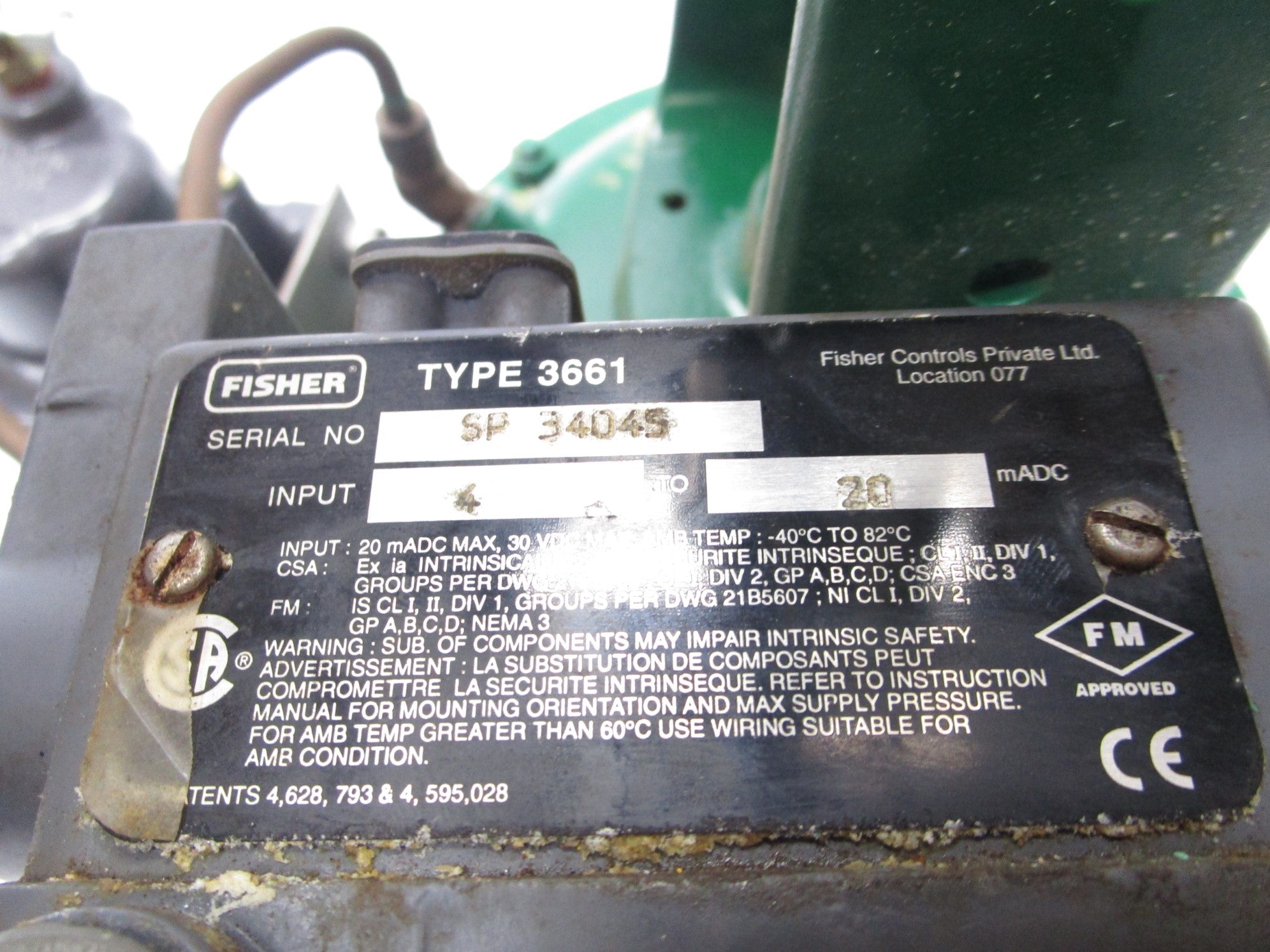 FISHER 3661 UNMP