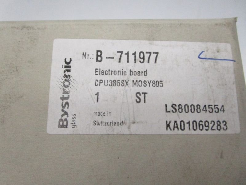 BYSTRONICS CPU386SX B-711977 NSMP