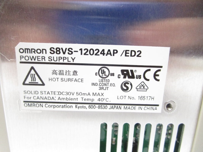 OMRON S8VS-12024AP 100-240VAC 1.9A NSMP
