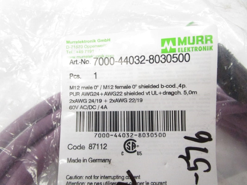 MURR ELEKTRONIK 7000-44032-8030500 60VAC 4A NSMP