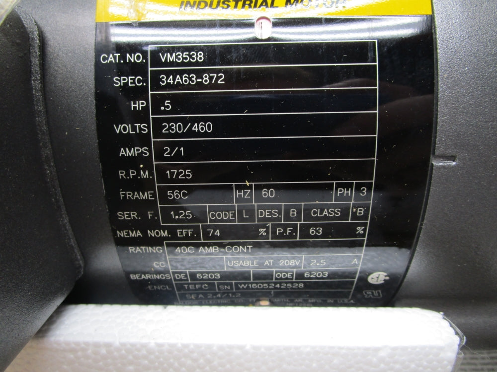 BALDOR VM3538 NSMP