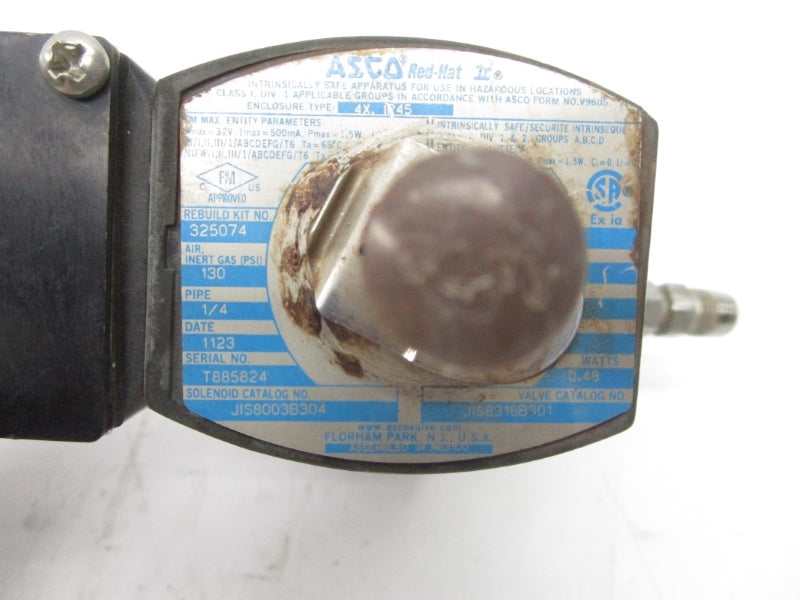 ASCO JIS8003B304 130PSI 1/4" UNMP