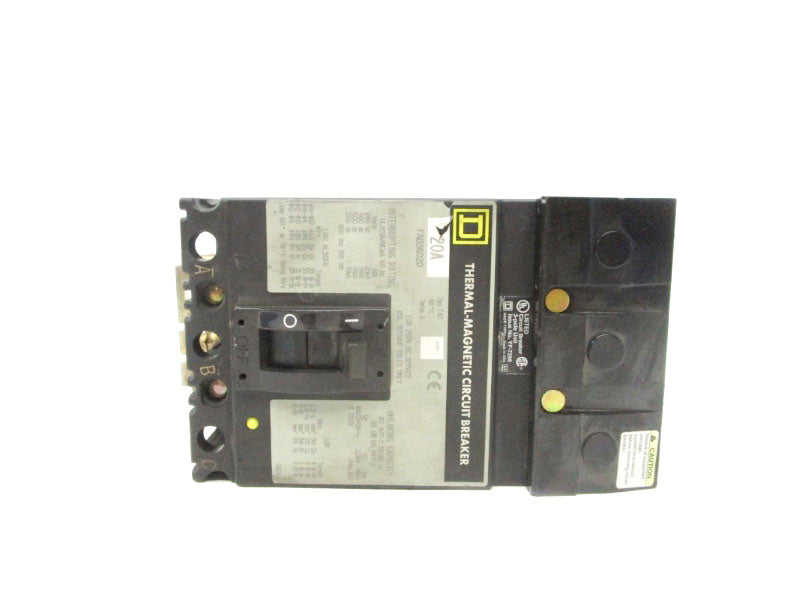 SQUARE D FAB36020 SER. 2 600VAC 20A UNMP