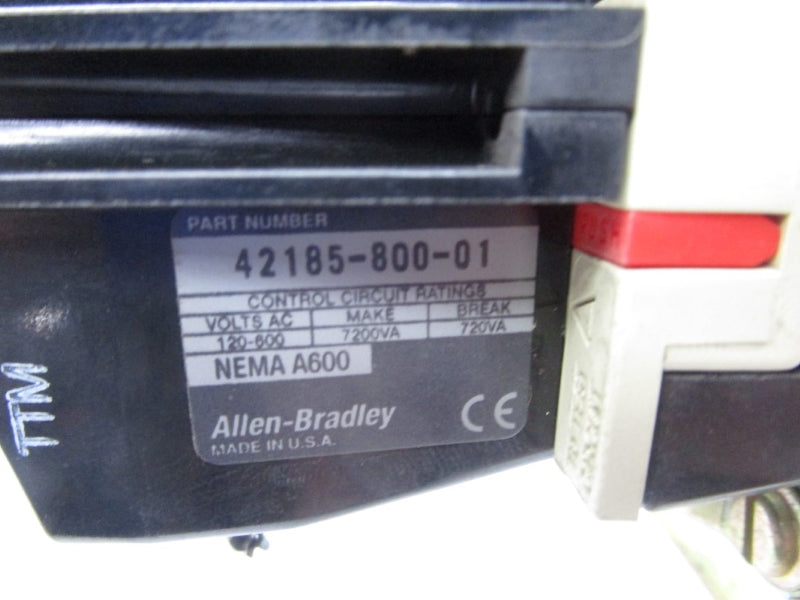 ALLEN BRADLEY 505-AOD SER. C 120V 10A (AS PICTURED3) UNMP