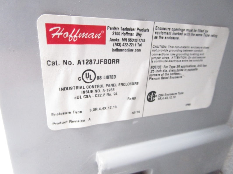 HOFFMAN A1287JFGQRR UNMP