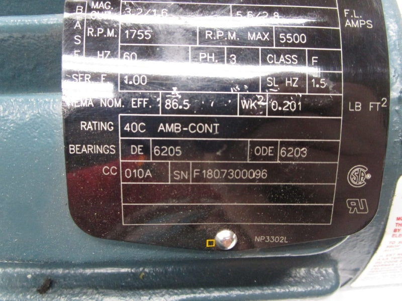 BALDOR IDVSNM3587T 230-460V 5.6A UNMP