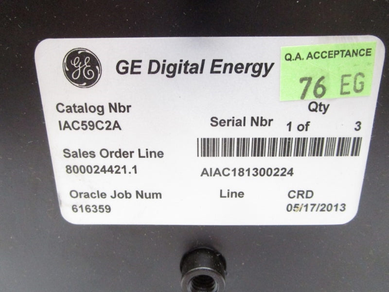 GENERAL ELECTRIC 12IAC59C2A 60A NSNP
