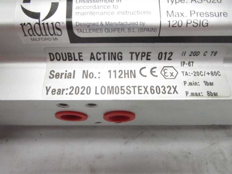 RADIUS AS-020 120PSI NSNP