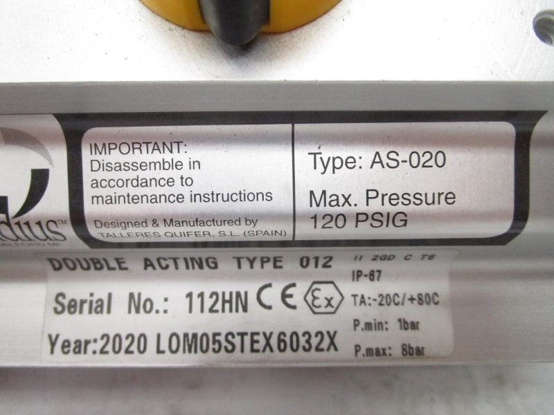 RADIUS AS-020 120PSI NSNP