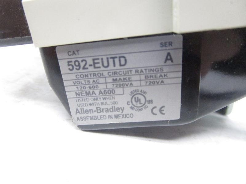 ALLEN BRADLEY 592-EUTD SER. A 120-600VAC 720A NUPI
