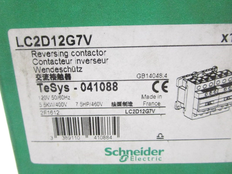 SCHNEIDER ELECTRIC LC2D12G7V 120V 25A NSMP
