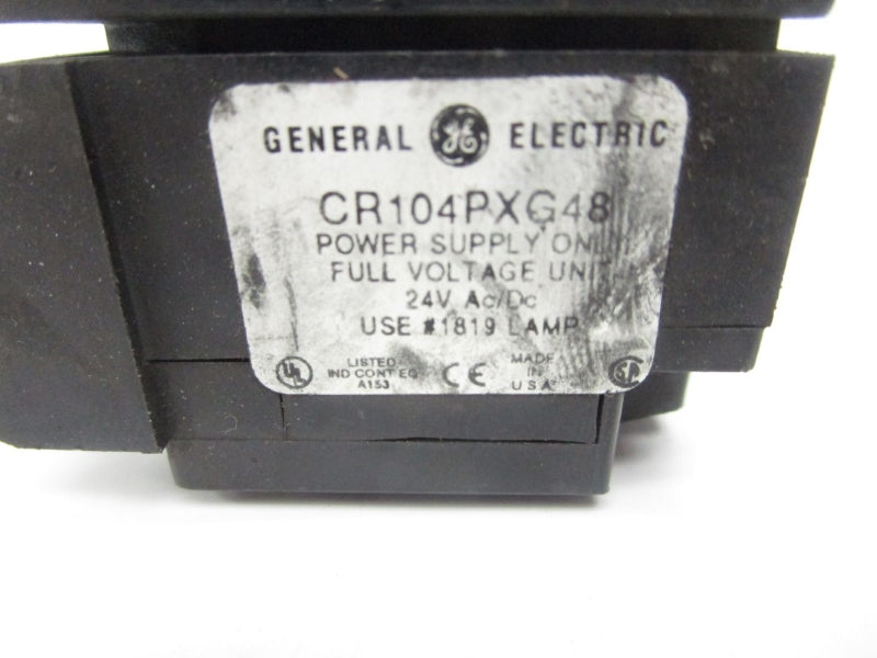 GENERAL ELECTRIC CR104PXG48 24VAC/DC (NO LENSE) UNMP