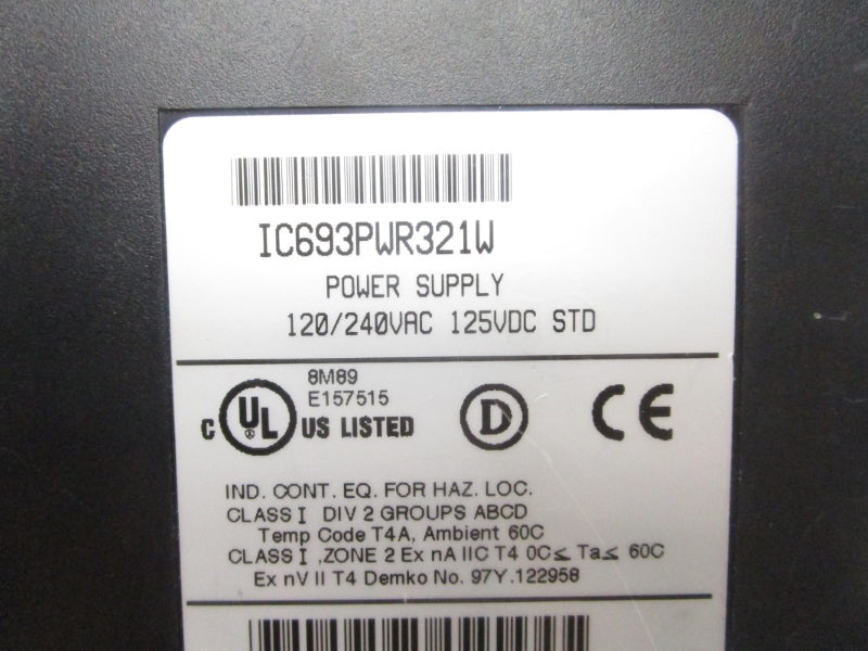 FANUC IC693PWR321W 120/240VAC NSNP